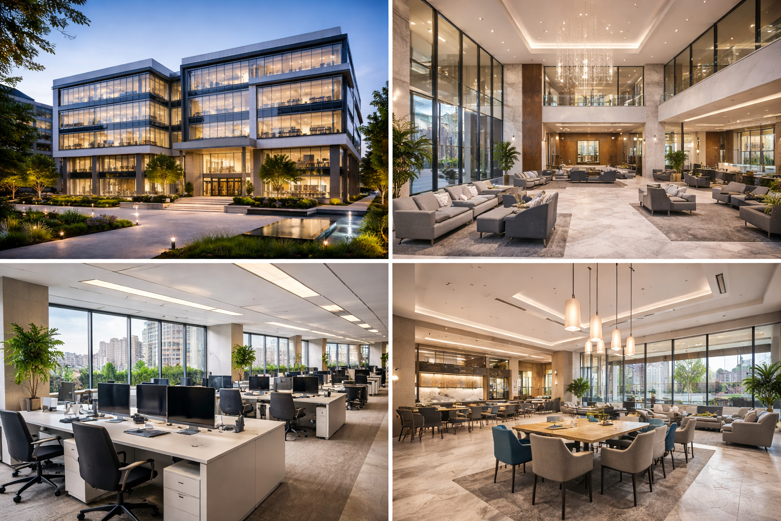 Commercial office space building